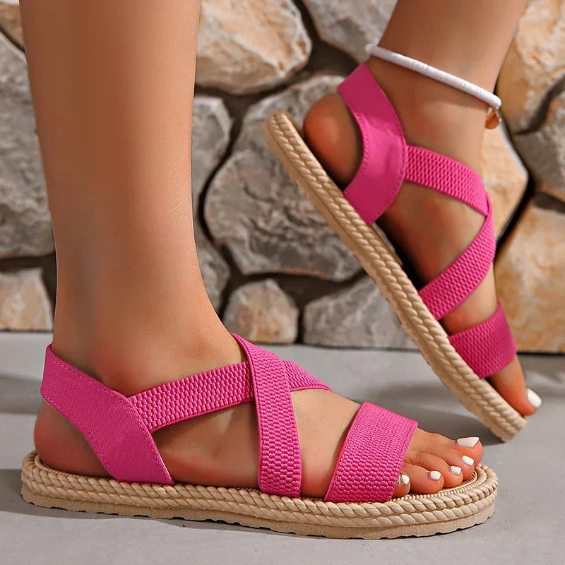 Jorie - Women's Criss-Cross Open Toe Sandals - photo 12