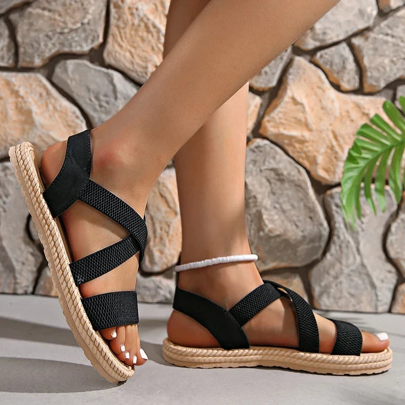 Jorie - Women's Criss-Cross Open Toe Sandals - photo 6