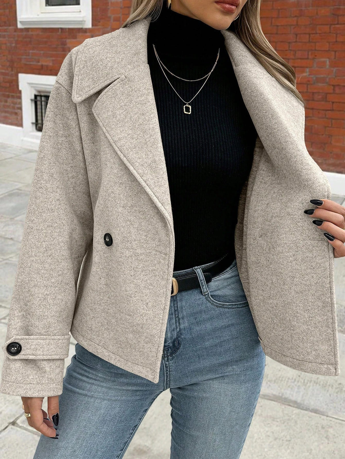 Josie - Women's Relaxed Coat with Ruching - photo 2