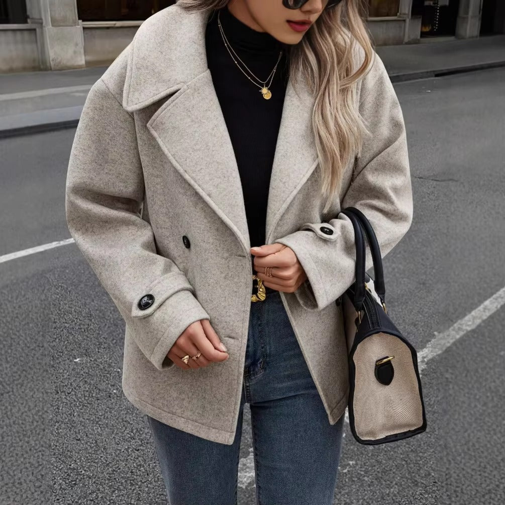Josie - Women's Relaxed Coat with Ruching - photo 3