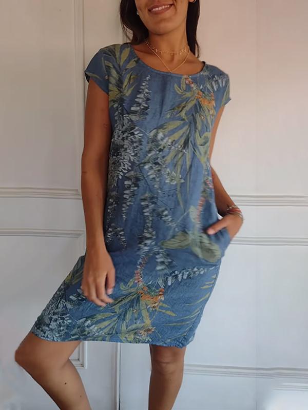 Havana - Women's Relaxed Fit Printed Summer Dress