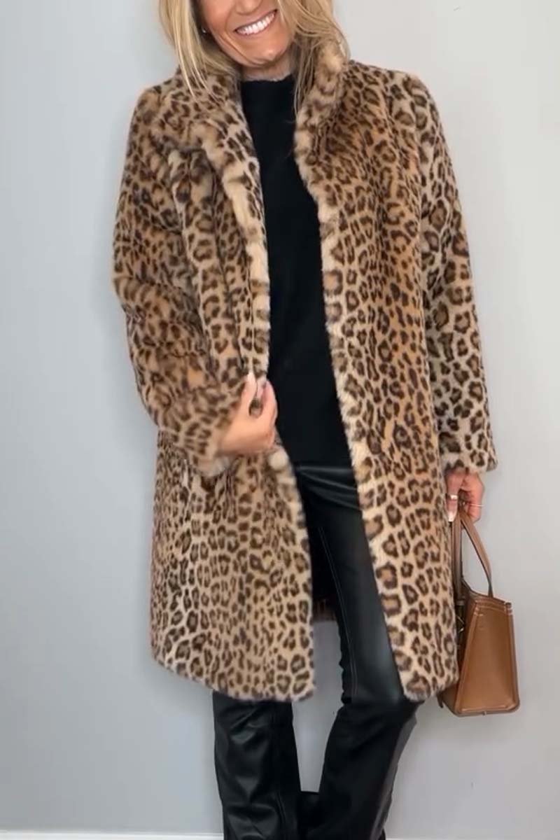 Cate - Cappotto leopardato di lusso da donna