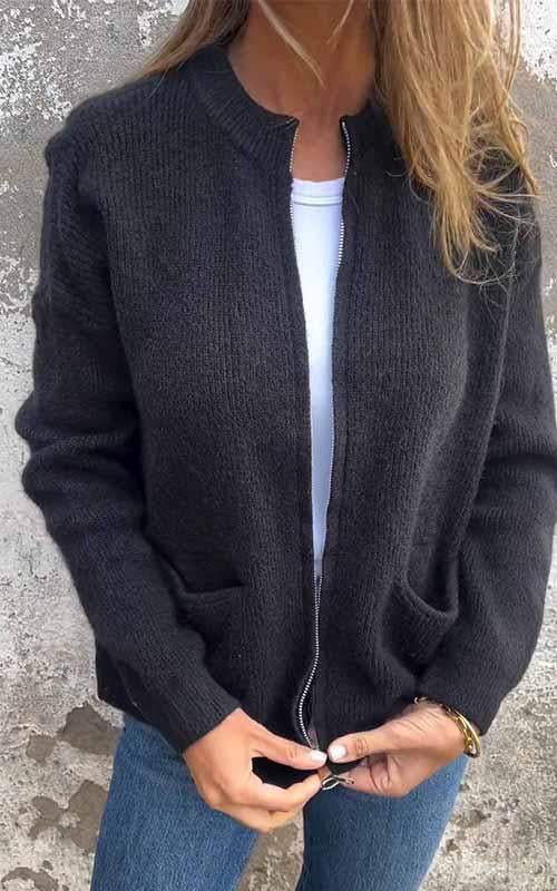 Josephine - Women's Zip-Up Cardigan
