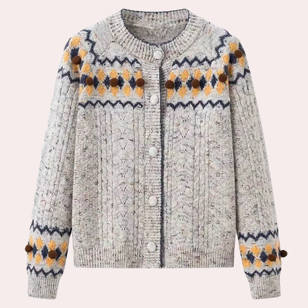 Abigail - Women's Nordic Knit Cardigan Cosy Pattern for Warmth and Style - photo 5