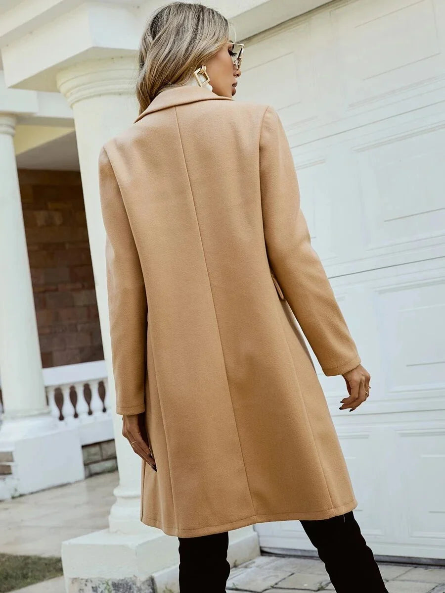 Junia - Women's Coat with Double-Breasted Front - photo 3