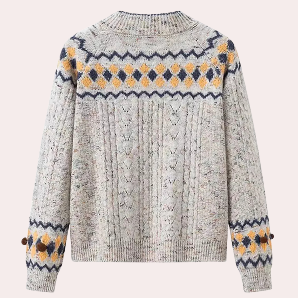 Abigail - Women's Nordic Knit Cardigan Cosy Pattern for Warmth and Style - photo 6