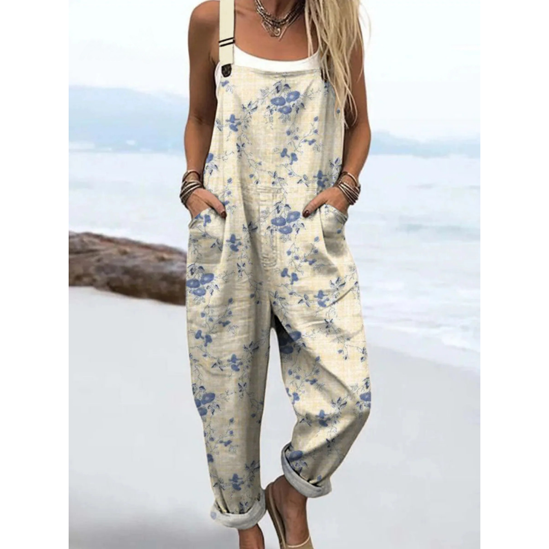 Kaley - Women's Floral Wide Leg Jumpsuit - photo 1