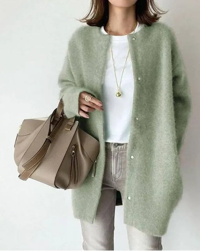 Kalina - Women's Relaxed Cardigan with Button Front - photo 2
