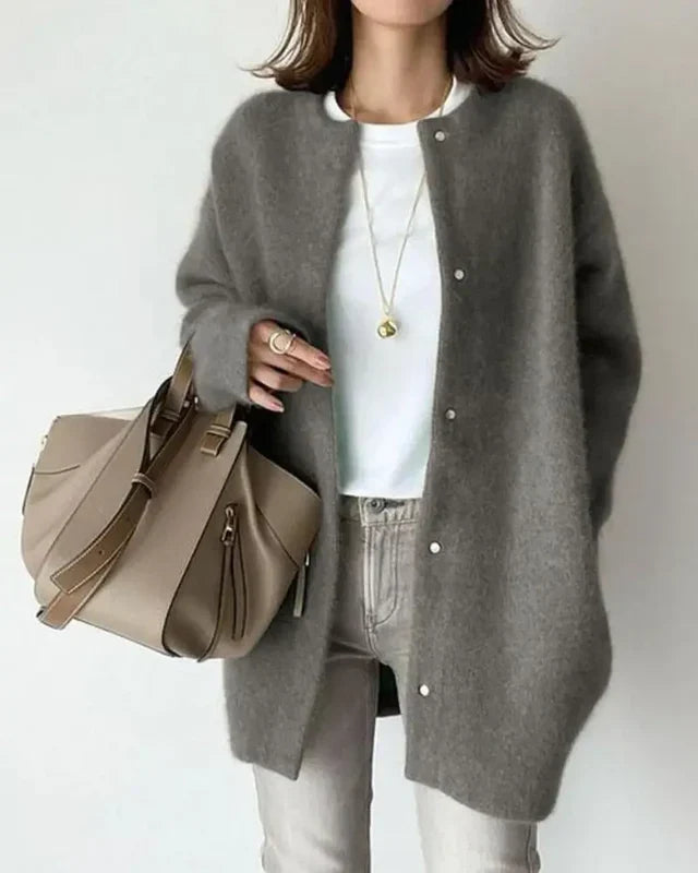 Kalina - Women's Relaxed Cardigan with Button Front - photo 4