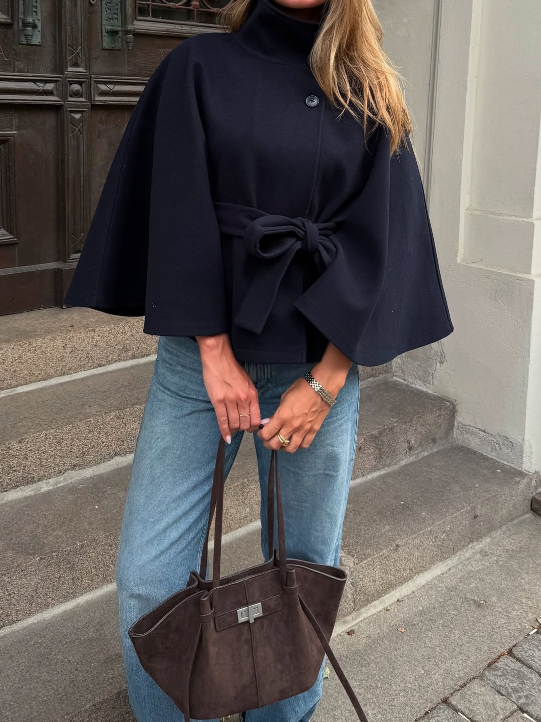 Kaya - Women's Wrap Cape with Ruching - photo 3