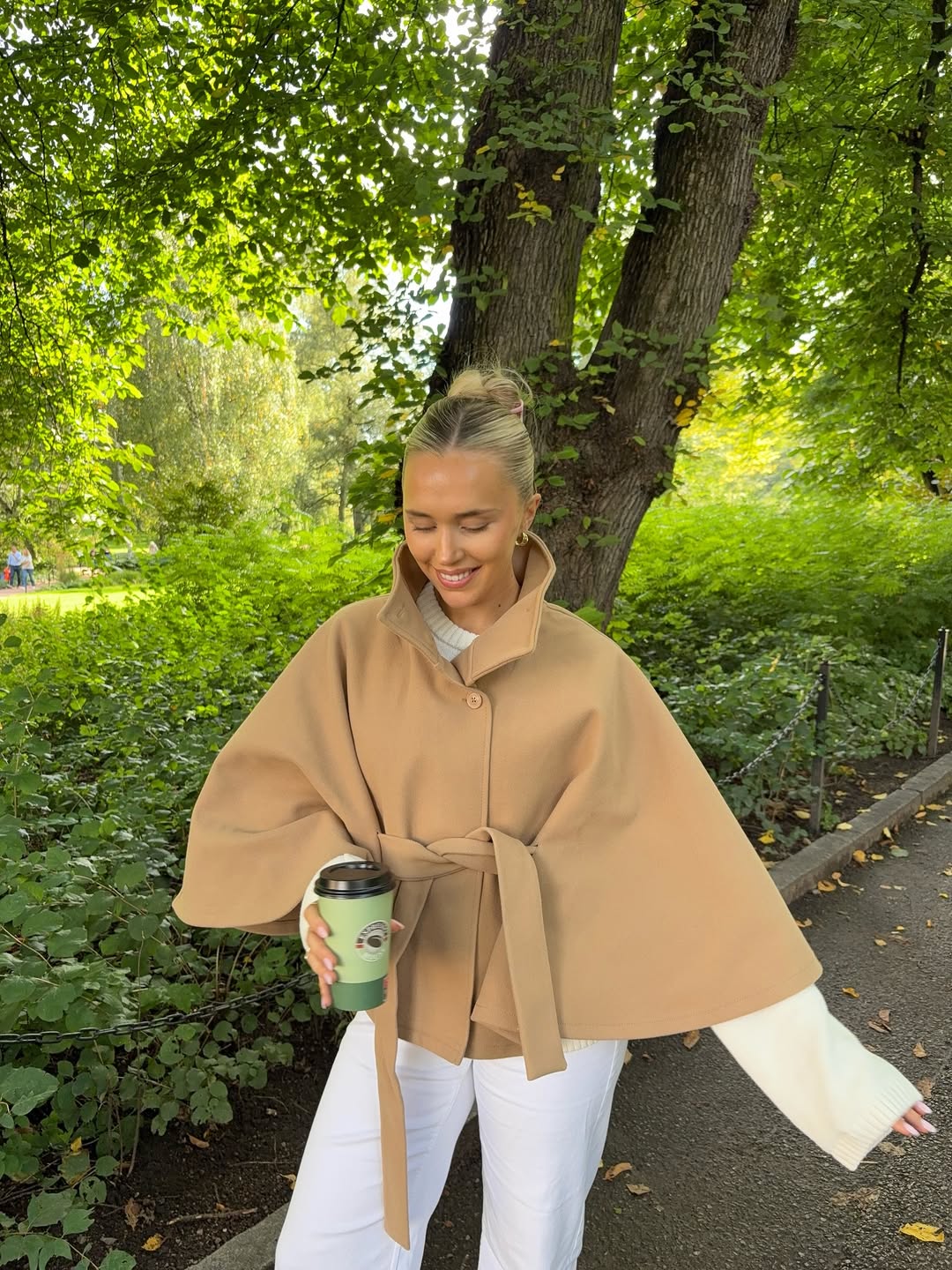 Kaya - Women's Wrap Cape with Ruching - photo 5