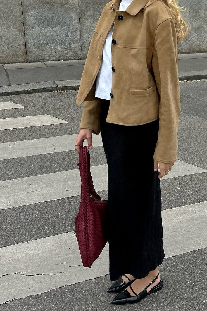 Kayla - Women's Relaxed Jacket with Button Front - photo 4