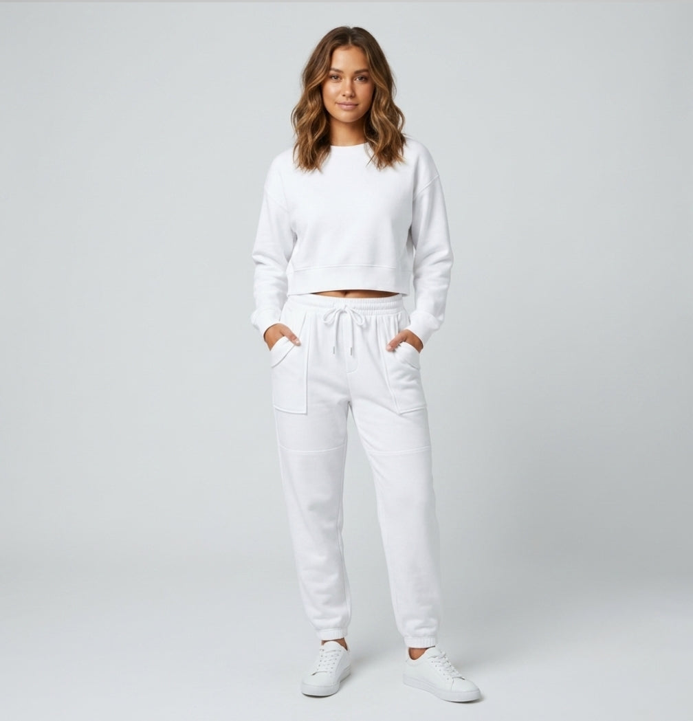 Kirsty - Women's Relaxed Two-Piece Set with Zip Front - photo 1