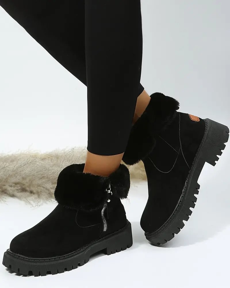 Kit - Women's Platform Snow Boots with Fleece Lining - photo 2