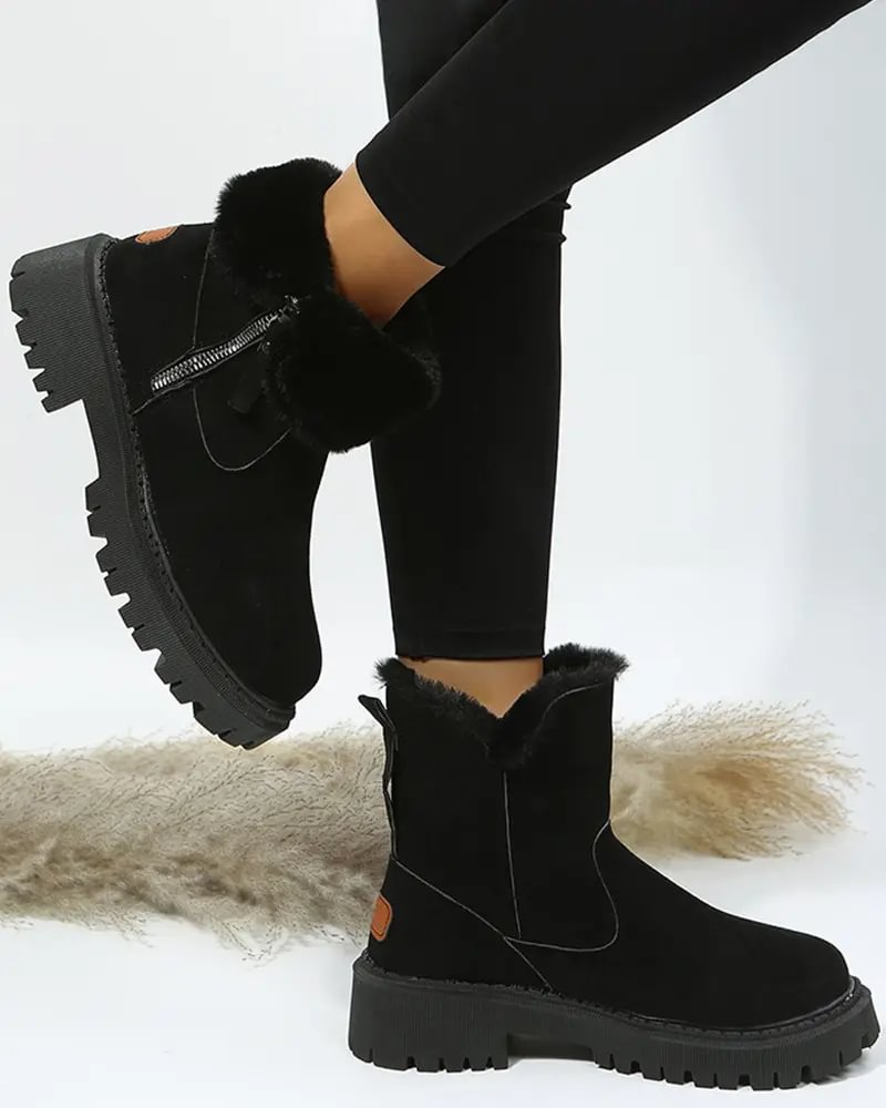 Kit - Women's Platform Snow Boots with Fleece Lining - photo 3