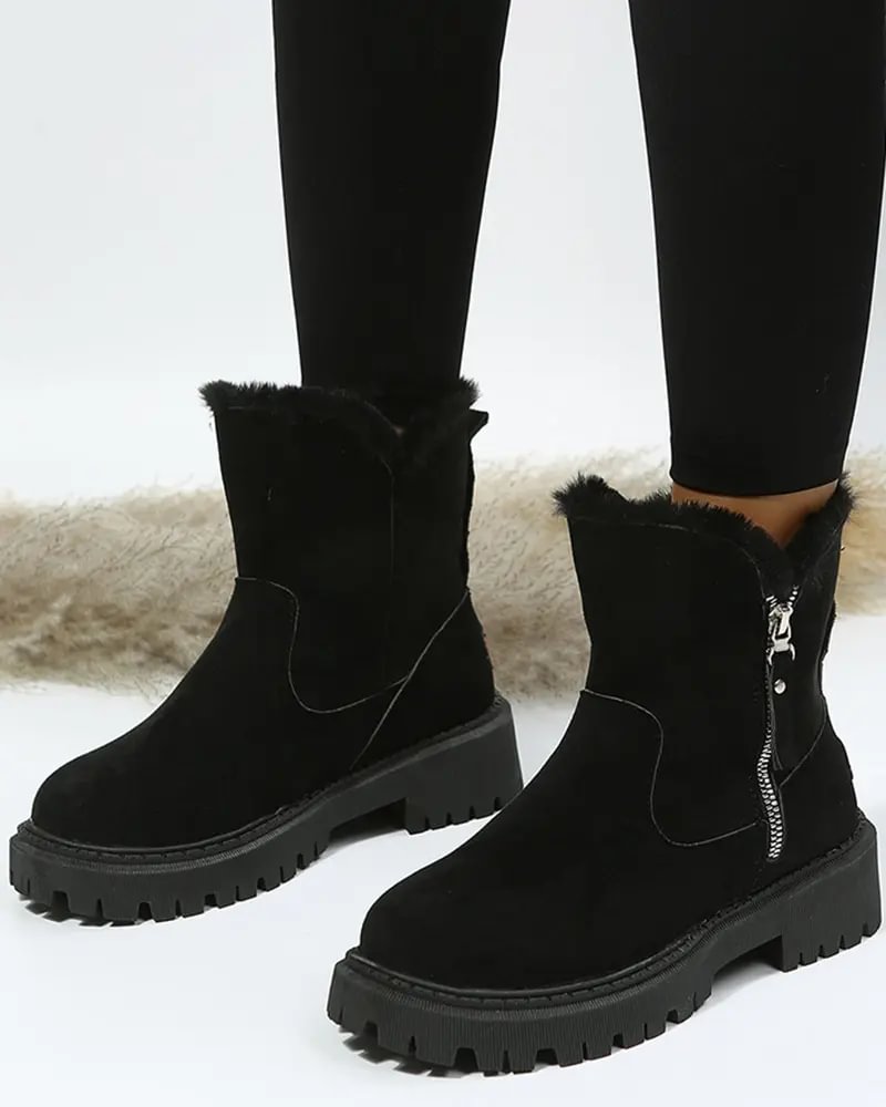 Kit - Women's Platform Snow Boots with Fleece Lining - photo 4
