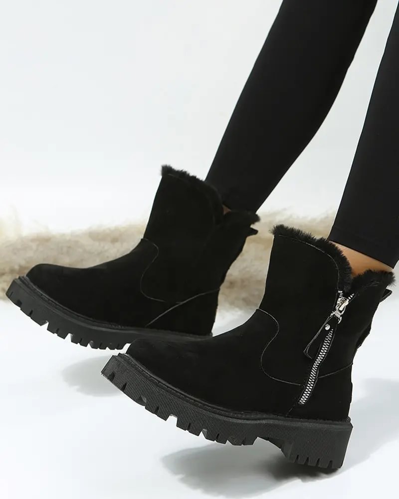 Kit - Women's Platform Snow Boots with Fleece Lining - photo 5