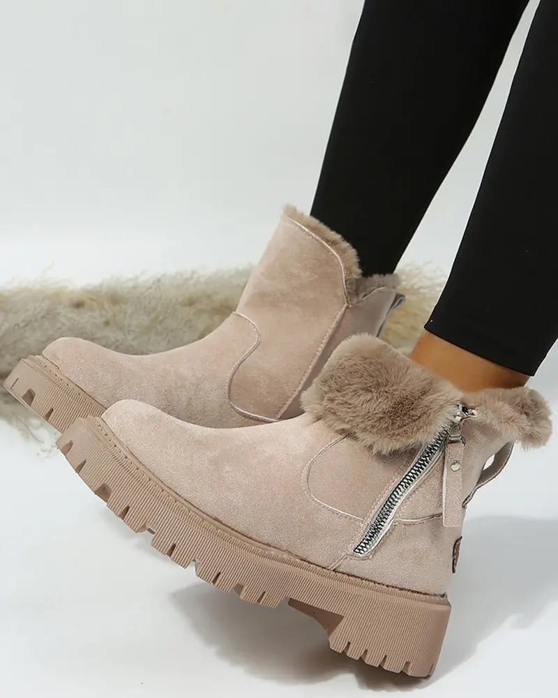 Kit - Women's Platform Snow Boots with Fleece Lining - photo 8