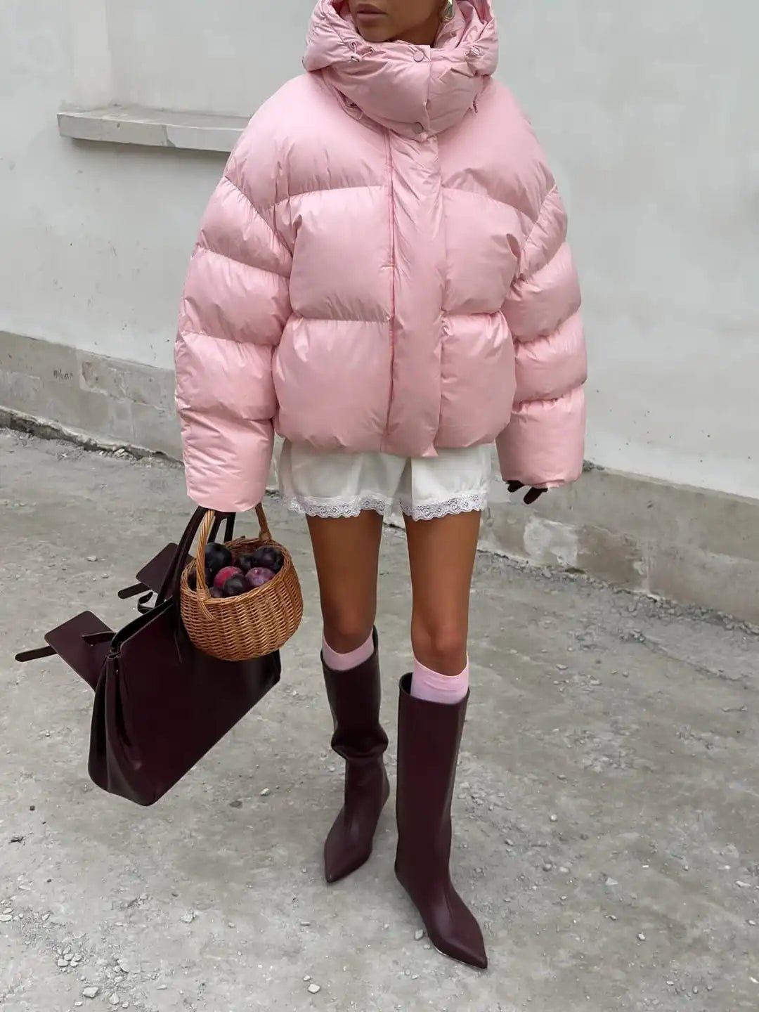 Lara - Women's Puffer Jacket with Hood - photo 4