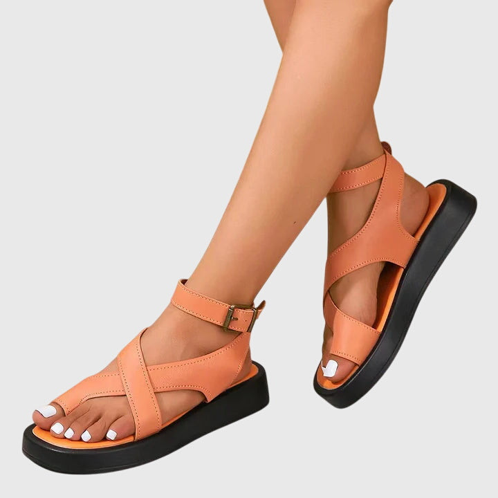 Laraine - Women's Chunky Platform Sandals with Toe Loop - photo 1
