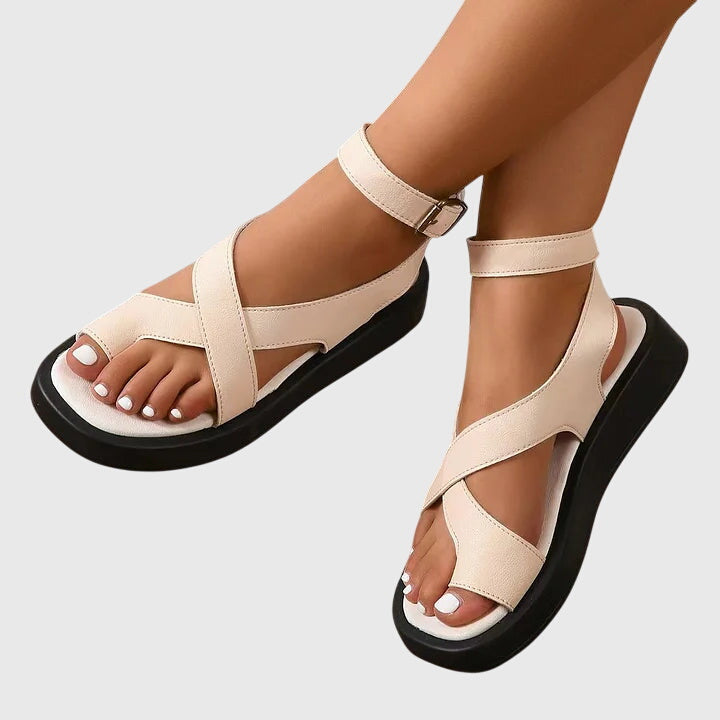 Laraine - Women's Chunky Platform Sandals with Toe Loop - photo 3
