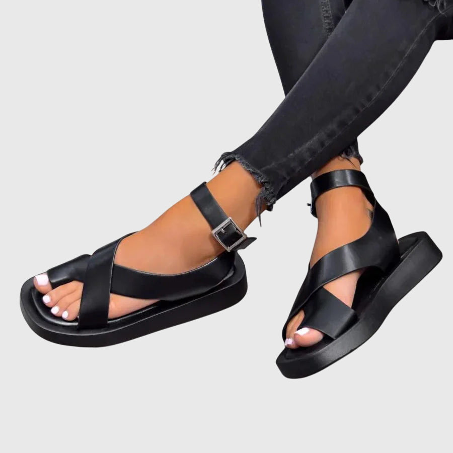 Laraine - Women's Chunky Platform Sandals with Toe Loop - photo 5