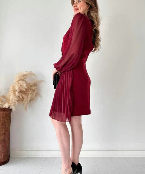 Lauren - Women's Pleated Mini Dress - photo 7