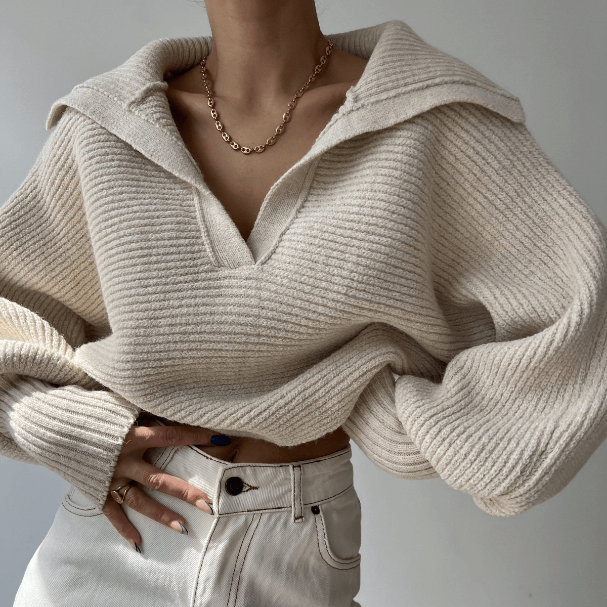 Lettie - Women's Relaxed Jumper in Knit - photo 2