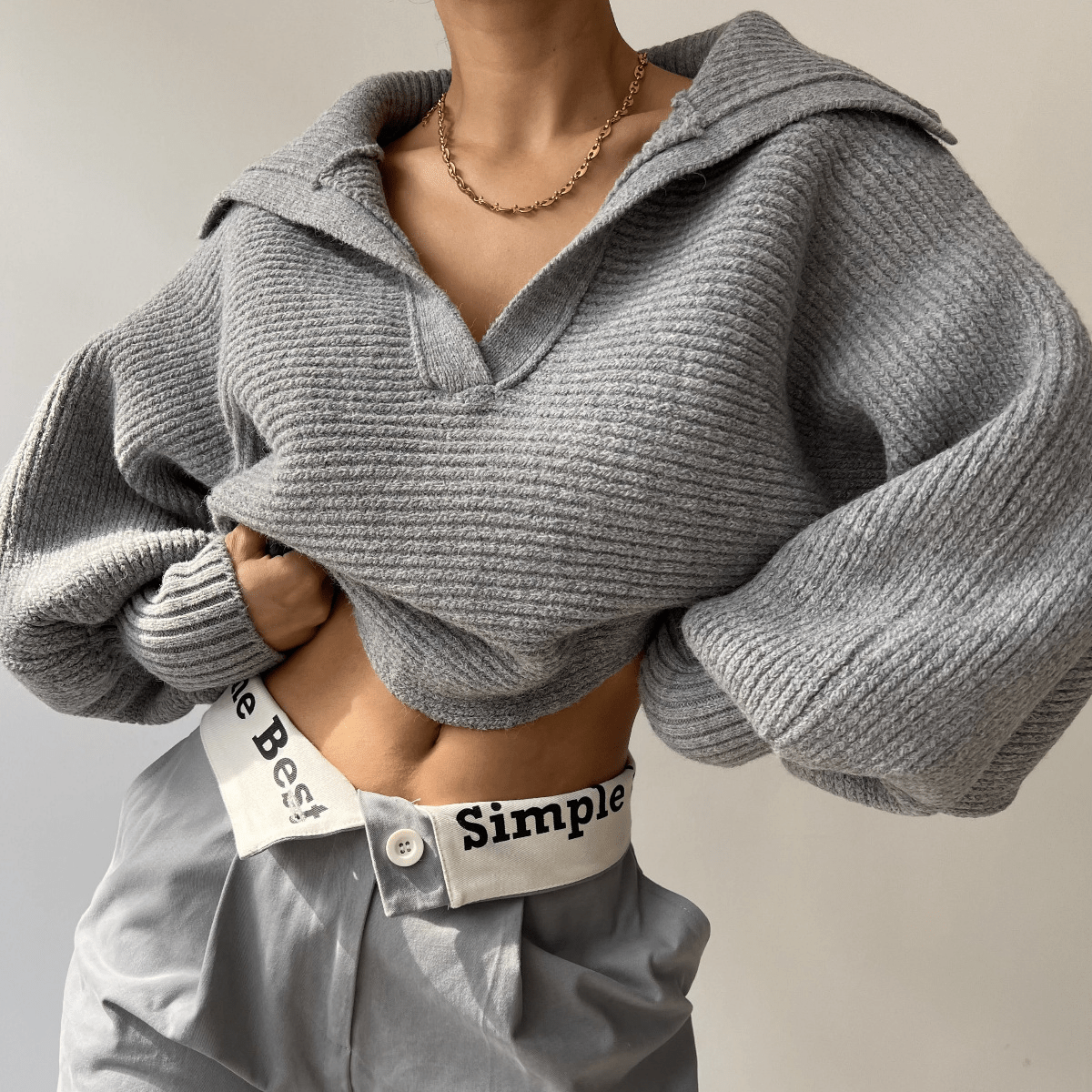 Lettie - Women's Relaxed Jumper in Knit - photo 3