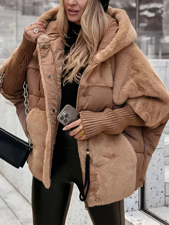 Lettie - Women's Faux Fur Panel Winter Jacket - photo 10
