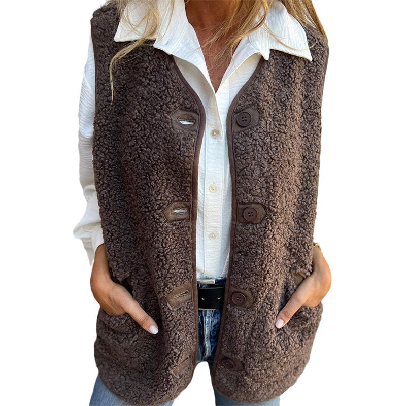 Lexie - Women's Gilet with Button Front - photo 1