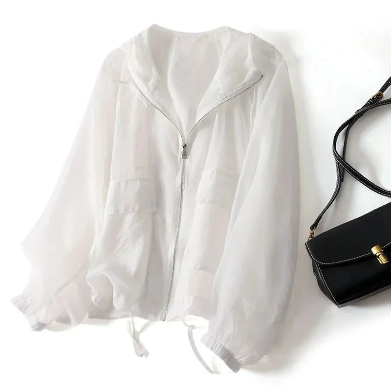 Lexie - Women's Relaxed Hoodie with Zip Front - photo 3