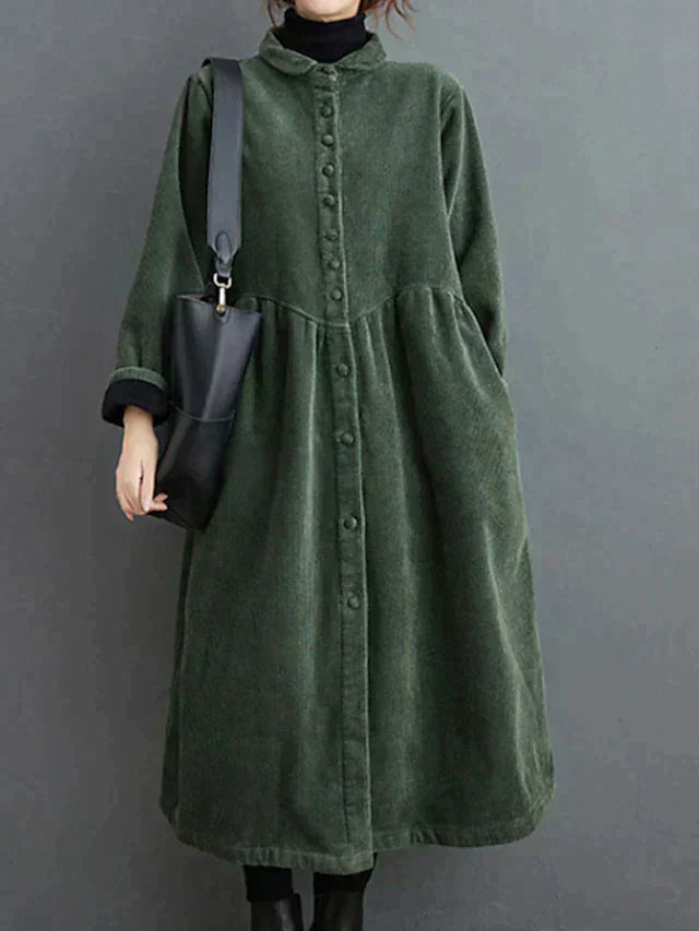 Crystal - Women's and Relaxed Corduroy Dress (Plus Size Available)