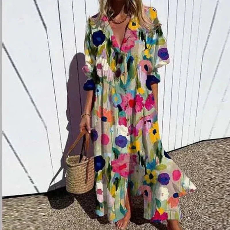 Rosie - Women's Boho Maxi Dress