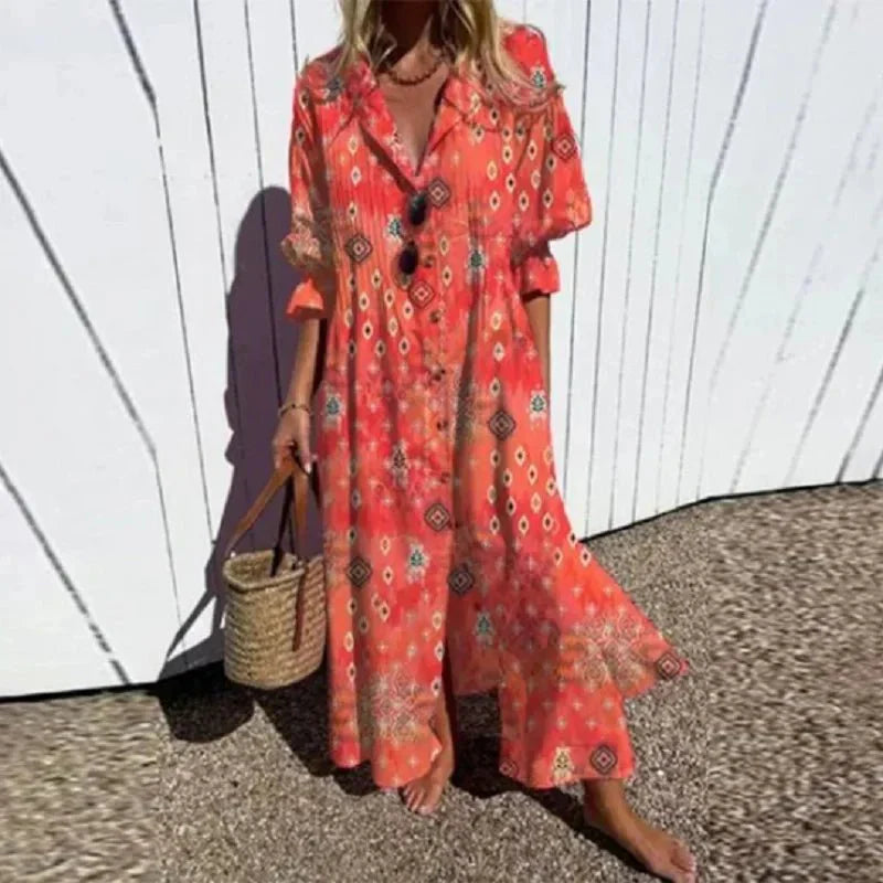 Rosie - Women's Boho Maxi Dress
