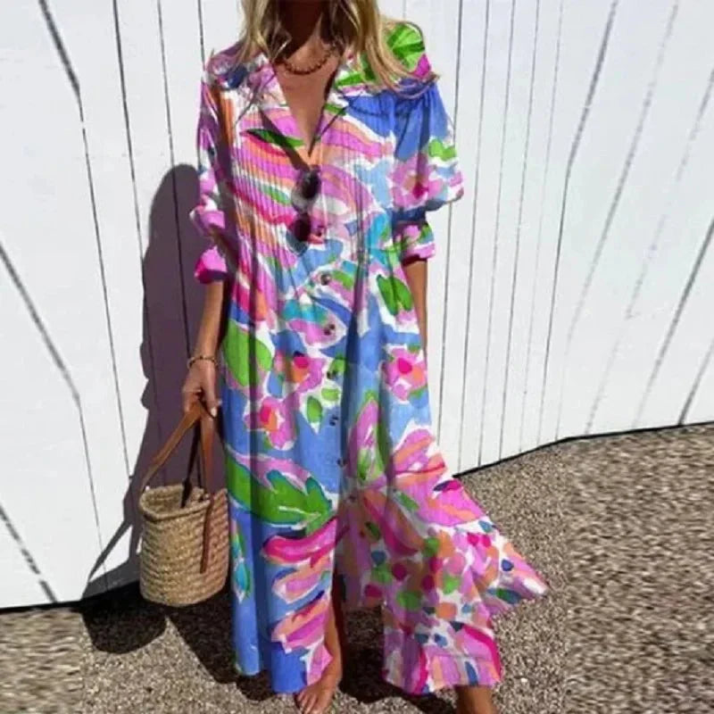 Rosie - Women's Boho Maxi Dress