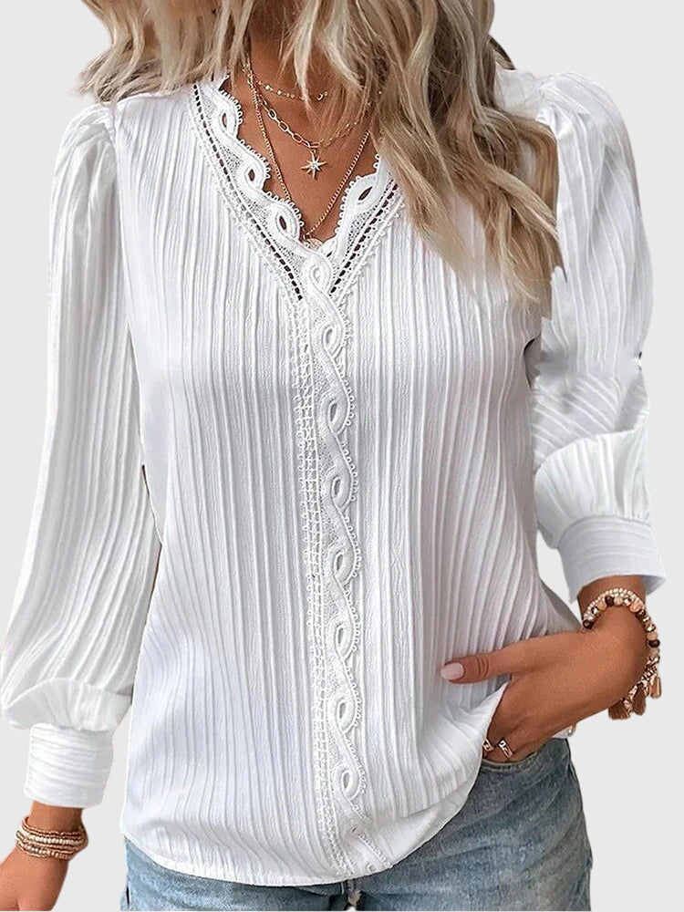 Lora - Women's Pleated Pullover Blouse - photo 7