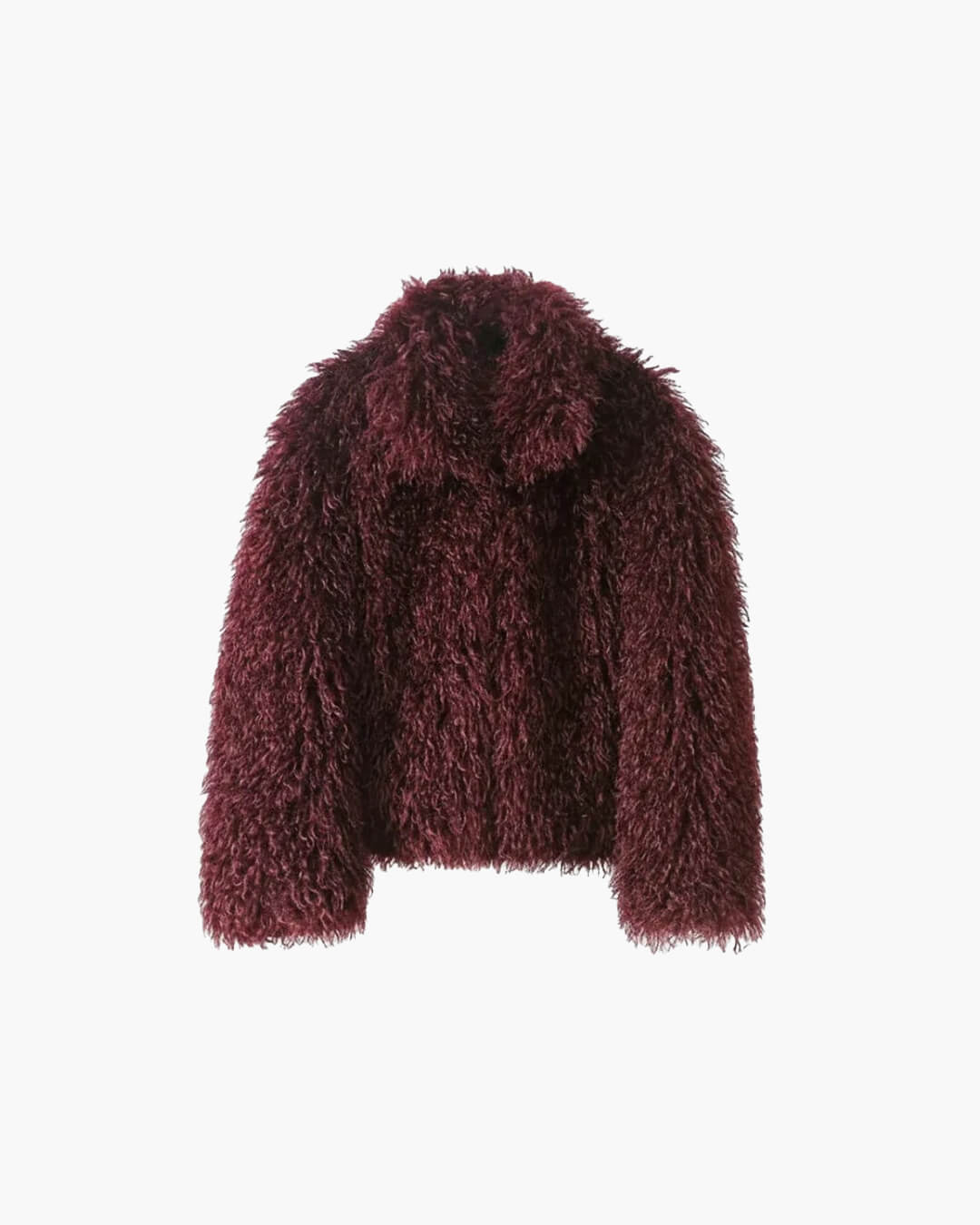 Luella - Women's Coat in Shaggy Faux Fur with Open Front - photo 7