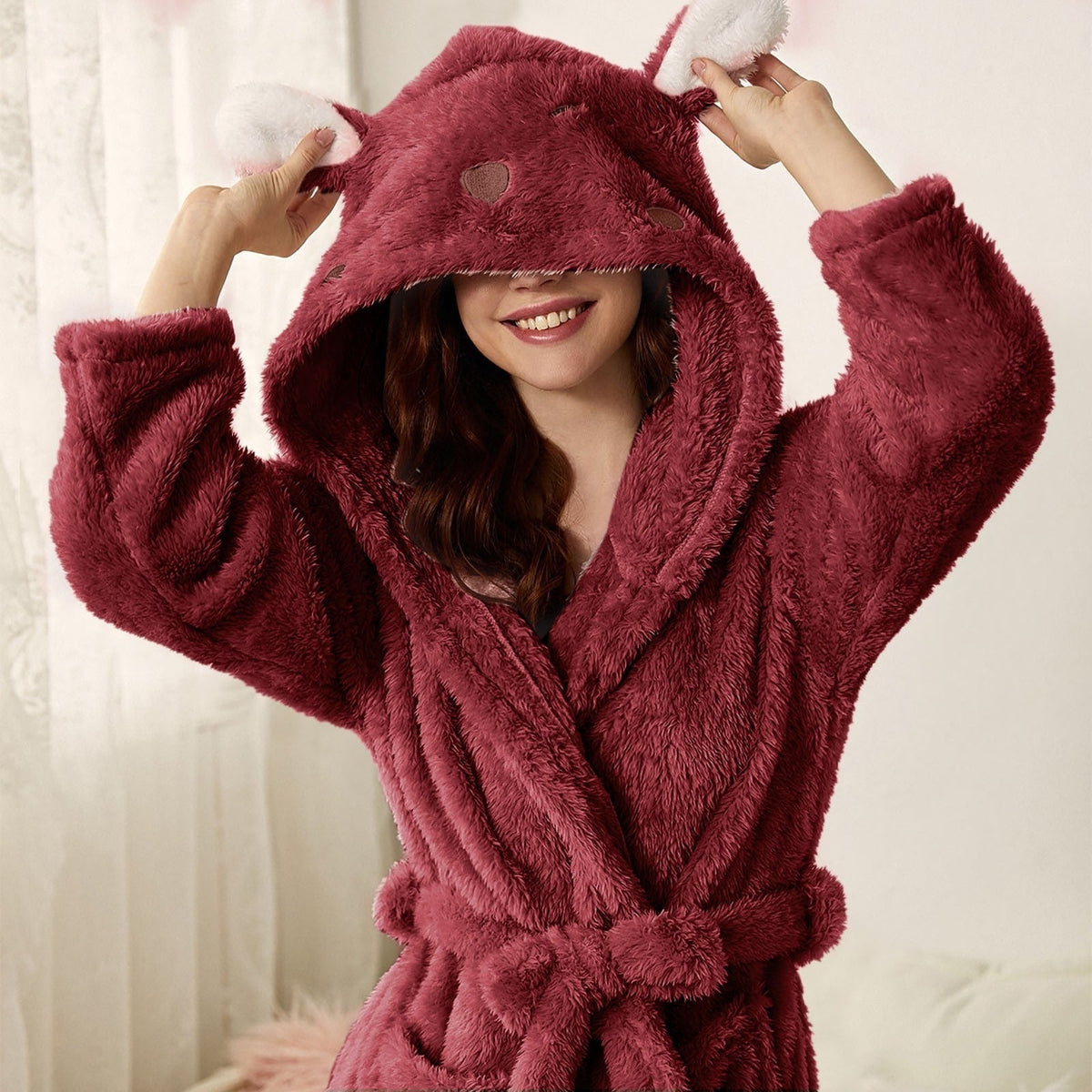 Maelie - Women's Relaxed Jumper with Hood - photo 11