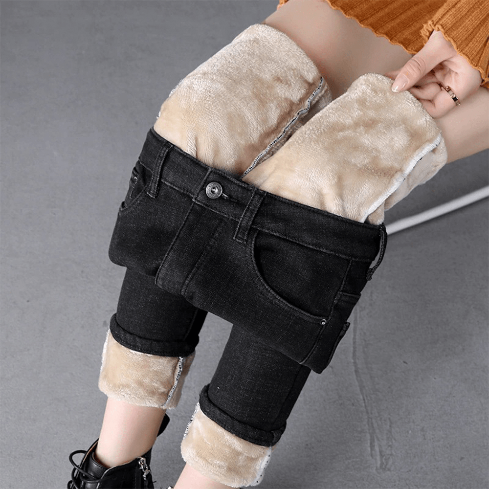 Alannah - Women's Warm Fleece-Lined Winter Jeans