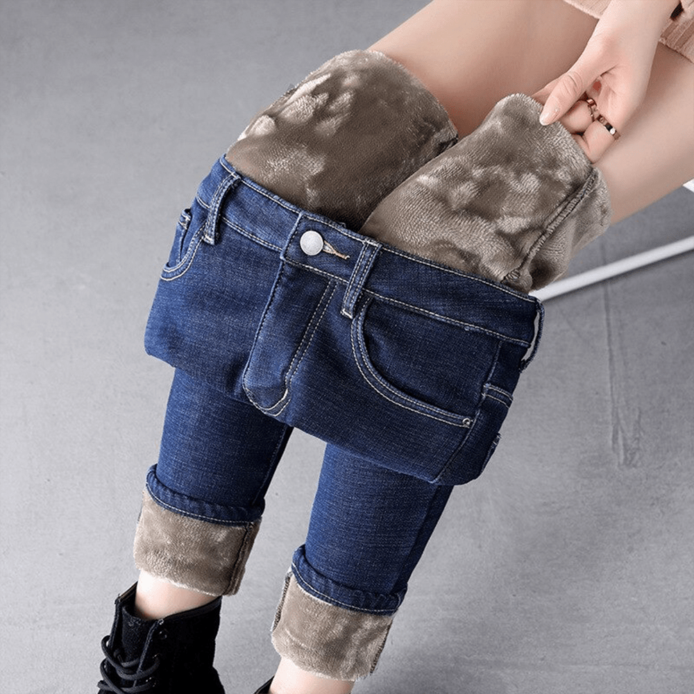 Alannah - Women's Warm Fleece-Lined Winter Jeans