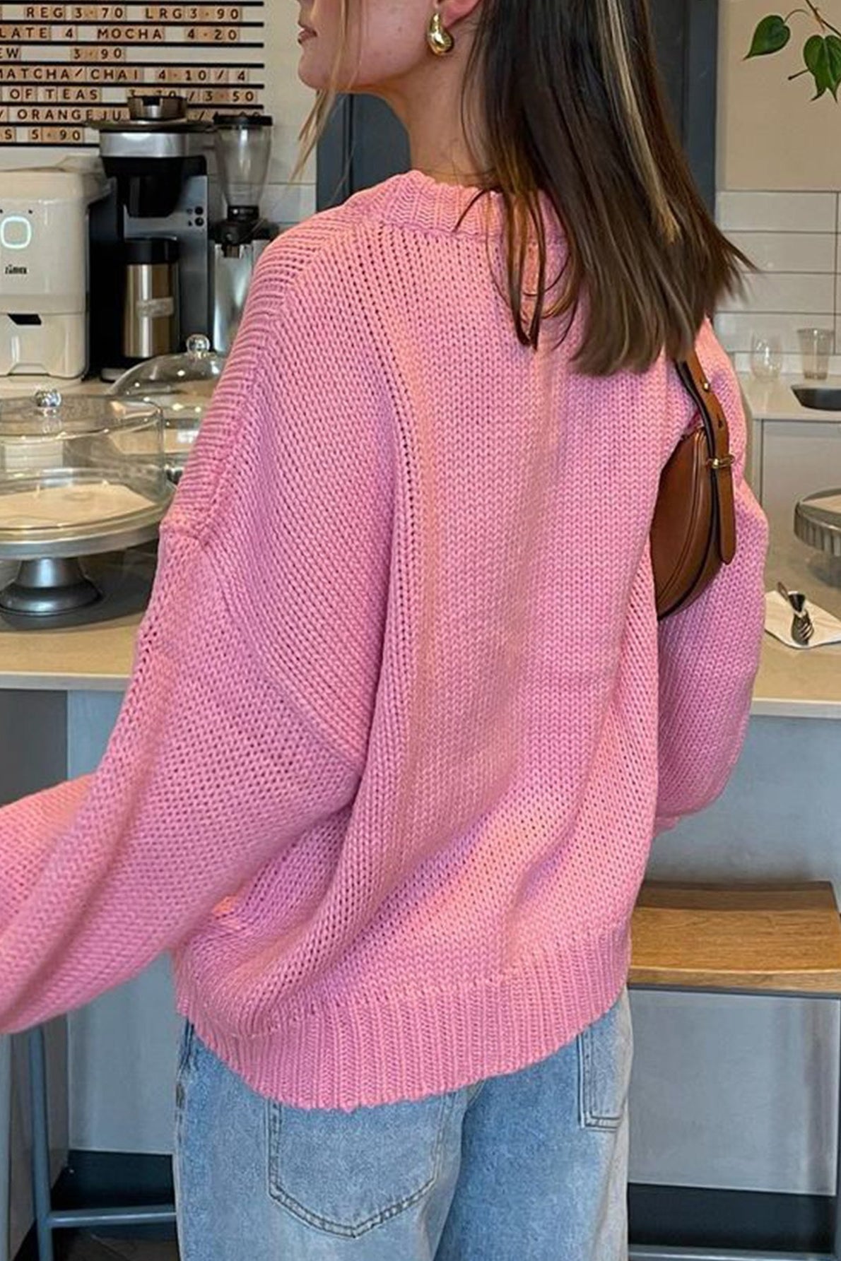 Mandy - Women's Relaxed Jumper with Collar - photo 11