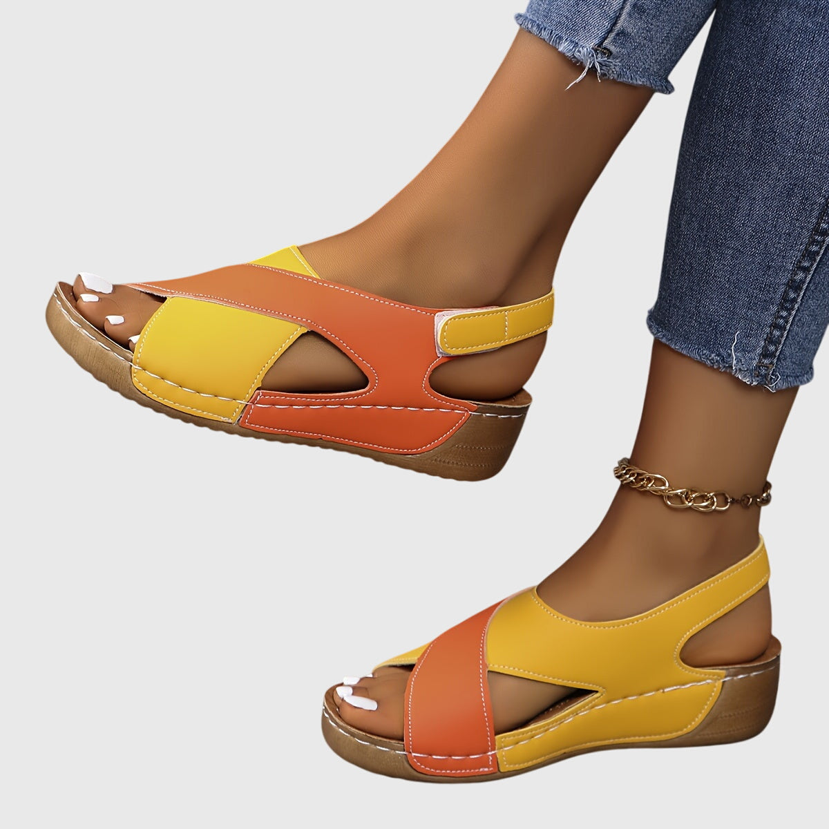 Marietta - Women's Orthopedic Sandals with Cushioned Footbed - photo 7