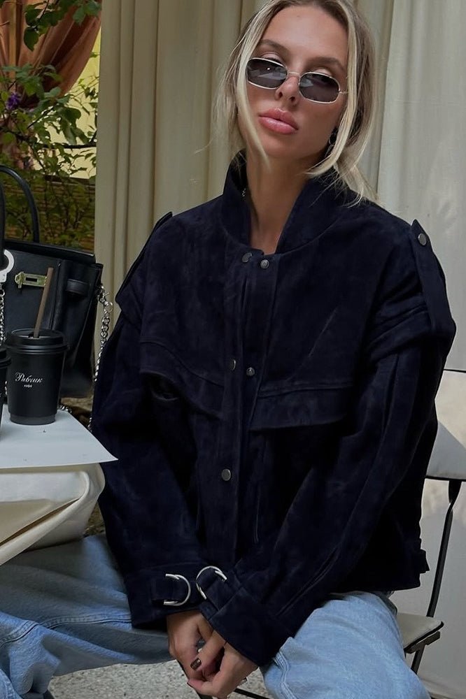 Marina - Women's Relaxed Jacket with Side Pockets - photo 2