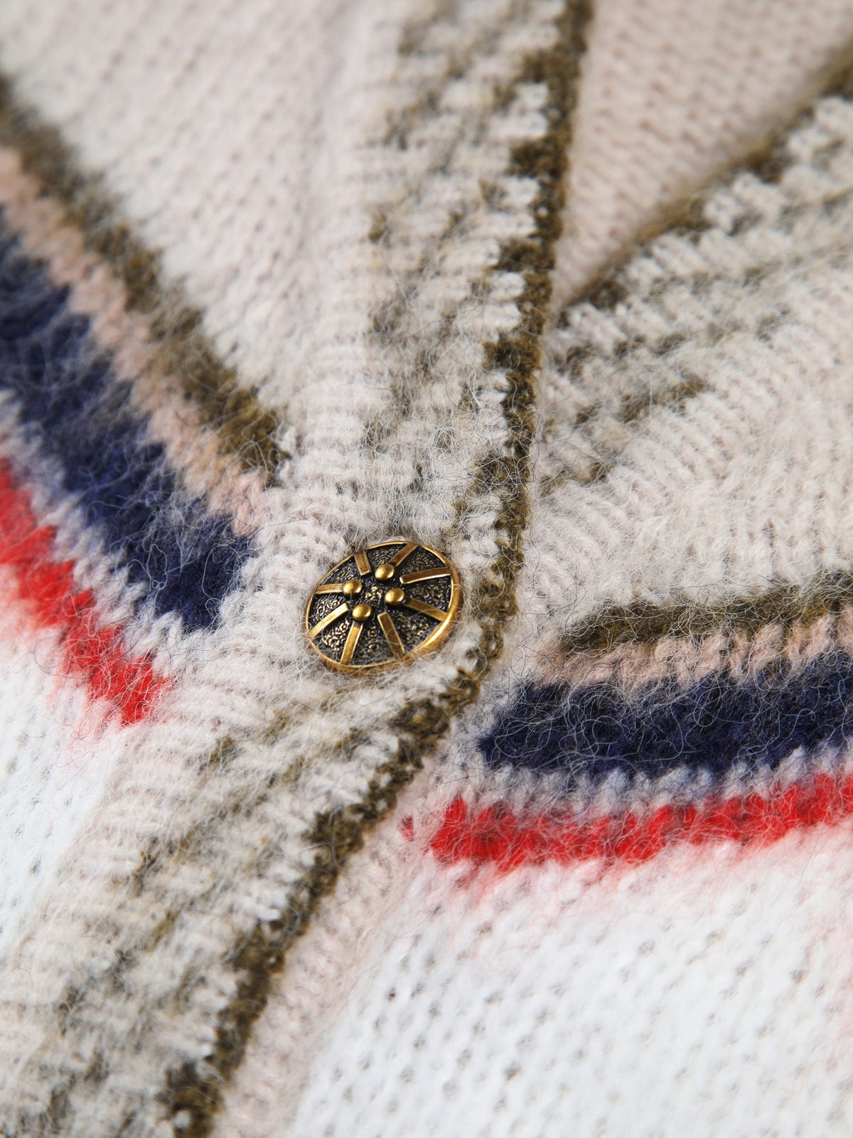 Marina - Women's Fringed Star Knit Cardigan - photo 6