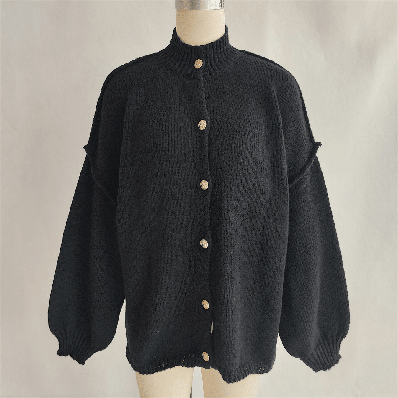 Marlene - Women's Wrap Cardigan with Button Front - photo 11