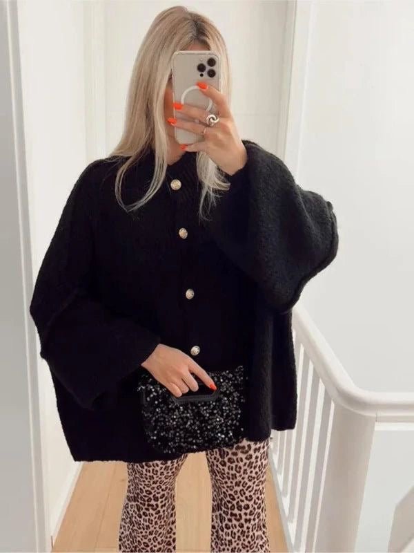 Marlene - Women's Wrap Cardigan with Button Front - photo 3