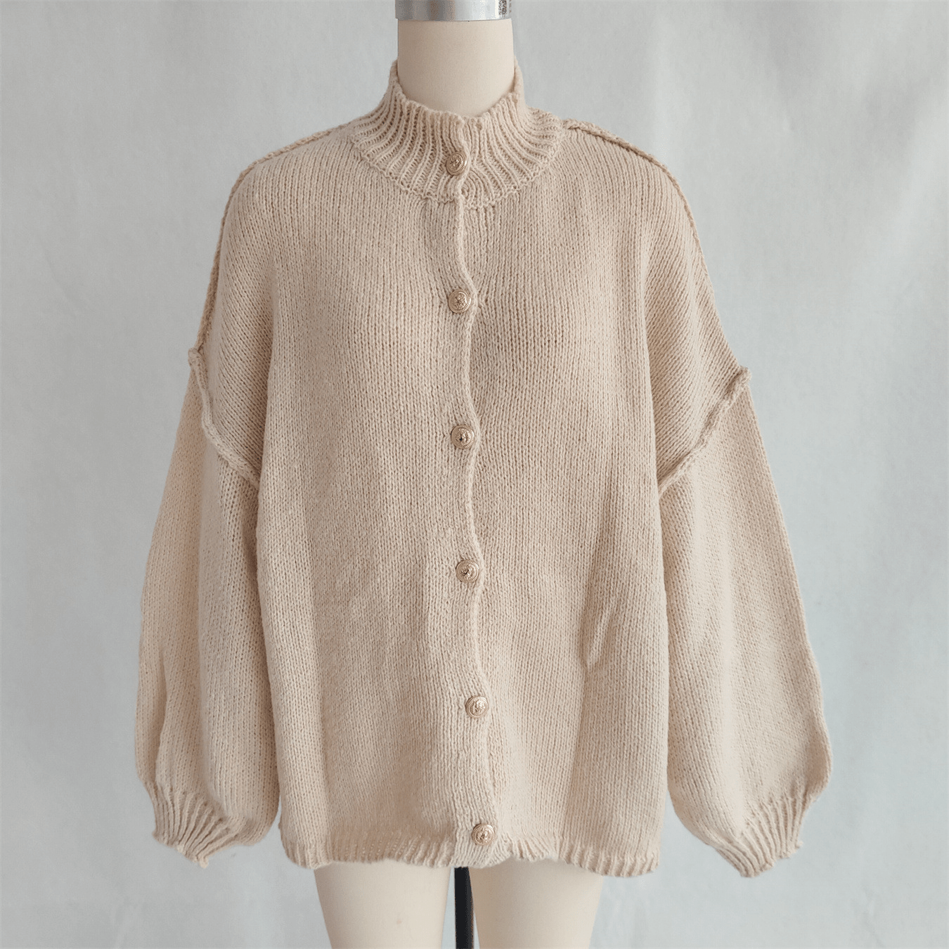 Marlene - Women's Wrap Cardigan with Button Front - photo 4
