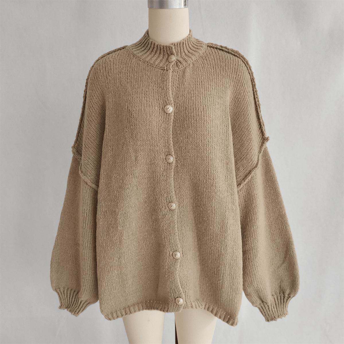 Marlene - Women's Wrap Cardigan with Button Front - photo 5