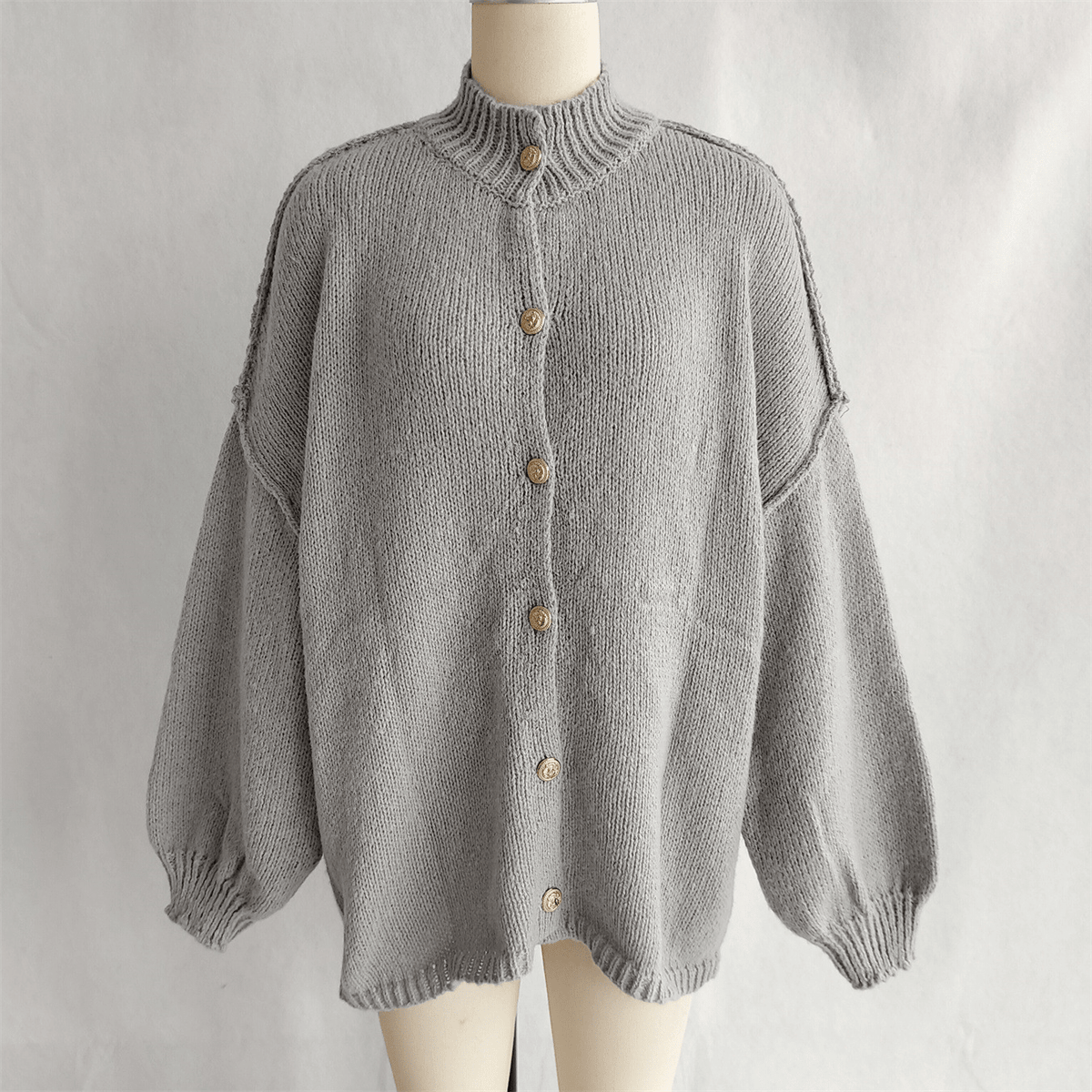 Marlene - Women's Wrap Cardigan with Button Front - photo 9